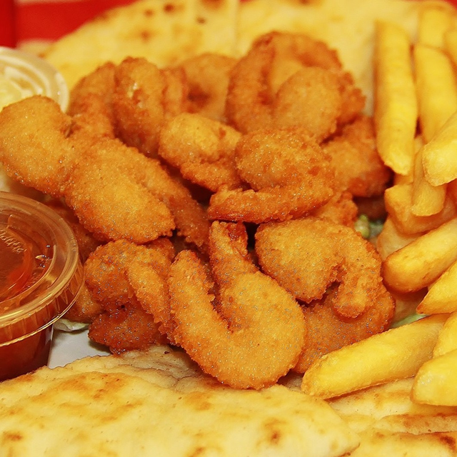Breaded Fried Shrimp.