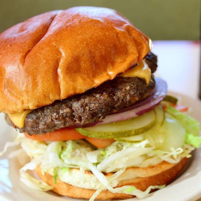 1/2 Pound American Burger.