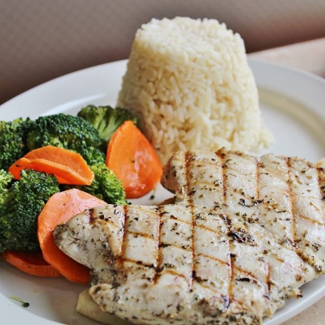 Charbroiled Chicken Breast Plate.